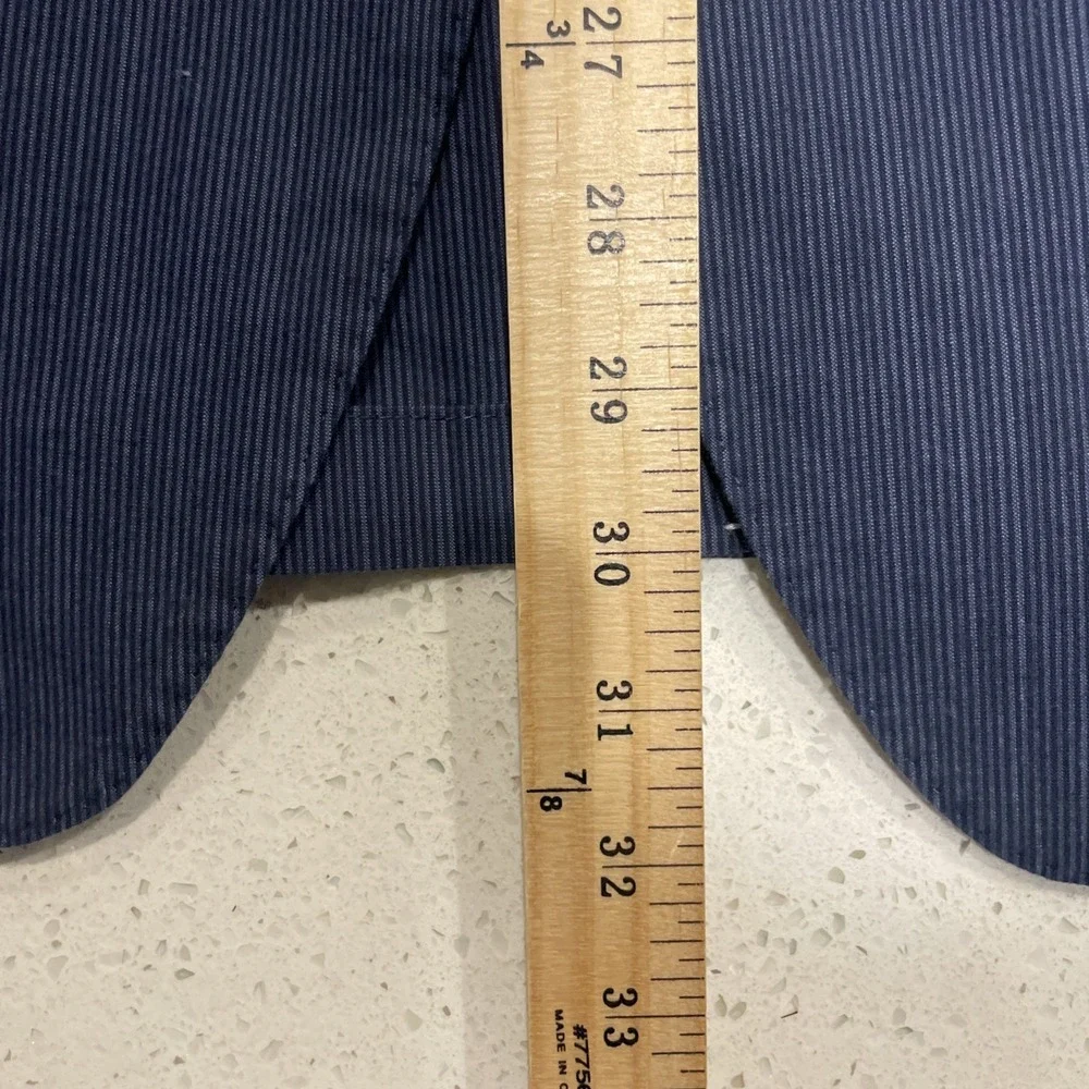 Banana Republic Sport Coat Men's 40R Blue Striped Suit Jacket Unstructured Slim
